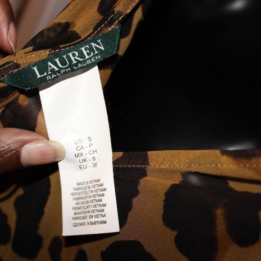 Lauren Ralph Lauren Leopard Print Beach Cover Up - Picture 3 of 5